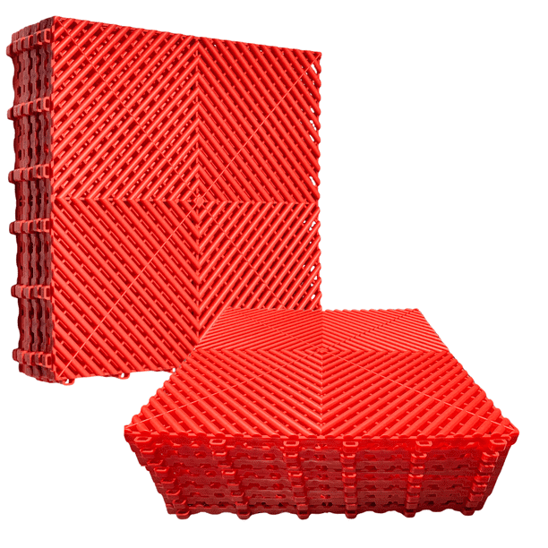 Piso Ensamble Modular 40x40x1.8 cm Capacidad Carga 6 t/m2 Uso Rudo Antideslizante se Coloca Sobre Piso Existente Sin Adhesivos ni Obra Civil, 12 Pzas