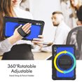 thumbnail image 2 of Case for Samsung Galaxy Tab S10 Ultra 2024/ S9 Ultra/ S8 Ultra 14.6 Inch with Screen Protector, 360 Degree Rotating Kickstand Hand Strap Shockproof Cover with Shoulder Strap, Dark Blue PC, 2 of 7