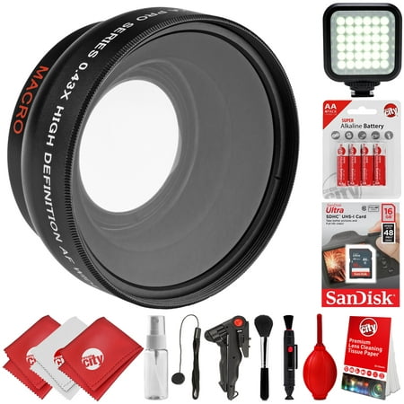 Opteka 0.43x Wide Angle / Macro Panoramic Fisheye Lens for Canon Digital SLR Cameras w/ 18-55mm & 50mm  80D, 77D, 70D, 60D, 7D, T7i, 7D Mark II, T6s, T6i, T6, T5i, T5, T4i, T3i, T3, SL1 & (Best Macro Lens For Canon 60d)