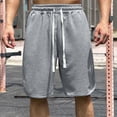 thumbnail image 2 of Yuyuzo Plus Size Athletic Shorts for Men Drawstring Low Waisted Quick Dry Casual Shorts Lightweight Running Shorts, 2 of 5