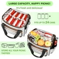 thumbnail image 5 of Tirrinia Insulated Cooler Bag-24 Cans Portable Collapsible Soft Sided Ice Chest, Leak-Proof, 5 of 7