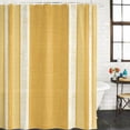 thumbnail image 2 of Vintage Turmeric Yellow Striped Bathroom Shower Curtains with 12 Hooks Waterproof Shower Curtain for Stalls and Bathtubs Farmhouse Modern Stripes Boho Decorative Bathroom Curtain 36x78 Inches, 2 of 9