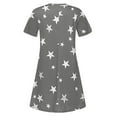 thumbnail image 3 of PATLOLLAV Womens Dresses,Fashion Women Casual Short Sleeve O-Neck Print Ladies Loose Mini Dress, 3 of 6