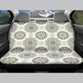 thumbnail image 3 of Psesaysky Mandala Flower Pattern Rear Bench Seat Covers for Cars, 2 Piece Soft Washable Back Seat Protectors for Sedan and Truck, 3 of 7