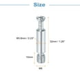 thumbnail image 2 of Uxcell 30Pcs 32mm Furniture Connecting Fittings, Thread Bolts Dowels Screws, Silver, 2 of 7