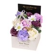 thumbnail image 2 of Jabón de baño con fragantes flores de clavel y rosa, jabón de flores como regalo, regalo púrpura, 2 of 9
