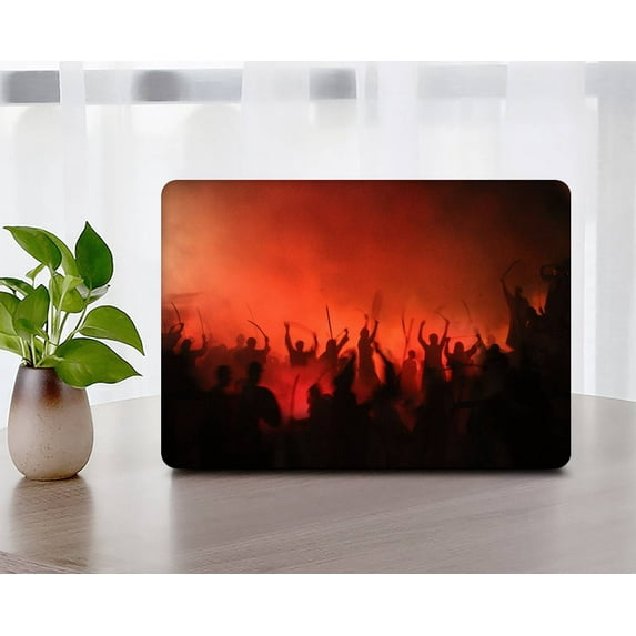 KSK KAISHEK Hard Case for MacBook Pro 15" with Touch ID + Black Keyboard Cover Model: A1707&A1990 (Red series 0832)