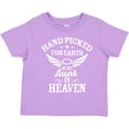 thumbnail image 3 of Inktastic Handpicked for Earth by My Aunt in Heaven with Angel Wings Boys or Girls Toddler T-Shirt, 3 of 5