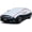 Sedan L, variant on Half Car Cover for Snow, Car Roof Cover for All Weather Protection with Red Strip Design, Fit Small/Compact Sedan Such As Audi A4, Toyota Corolla