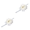 thumbnail image 3 of Guardurnaity Apariencia realista de la flor de la muñeca de la dama de honor para una durabilidad duradera Flores de la mano de la blanco blanco 2piezas, 3 of 6