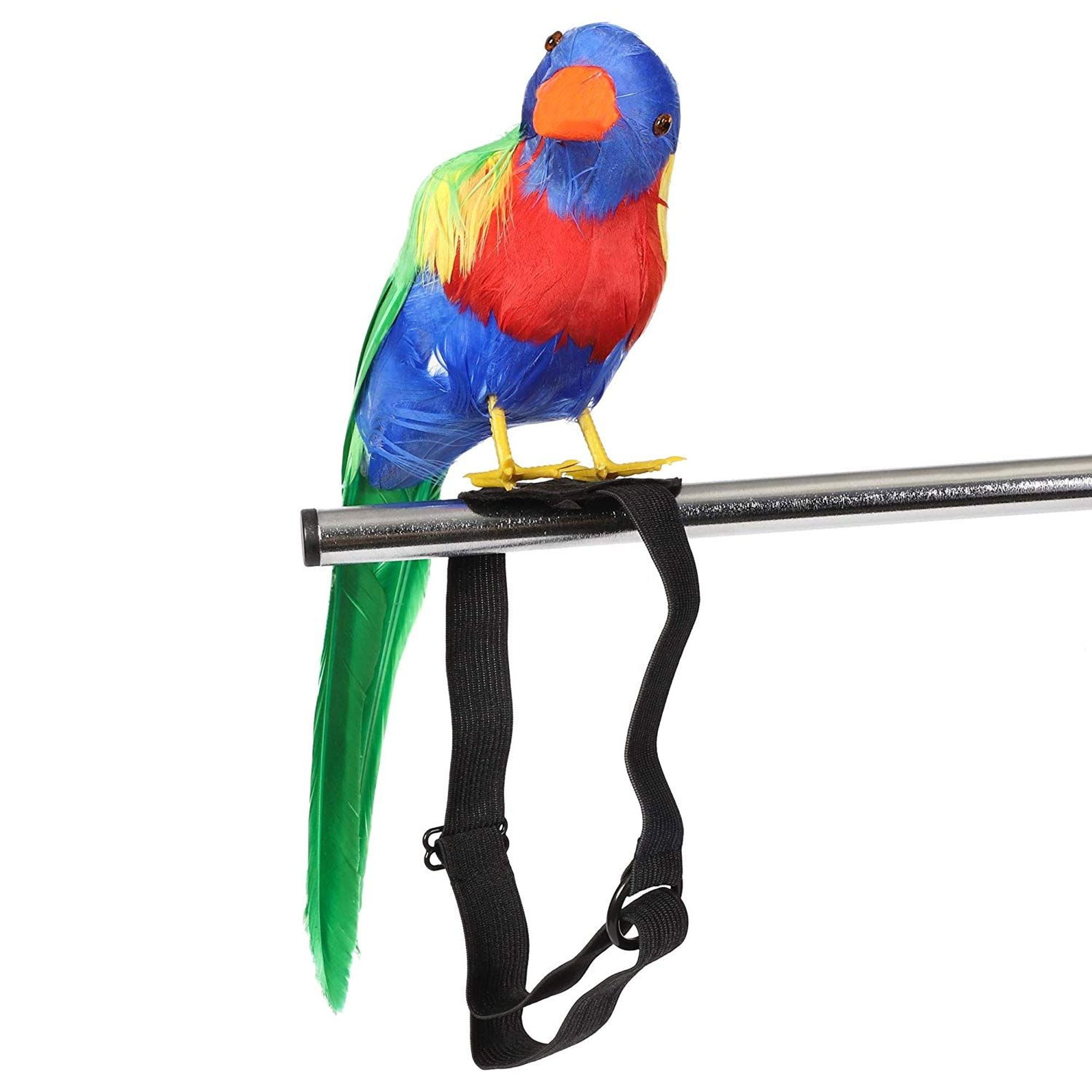 2 Pack Parrot Prop for Shoulder, 13 inch Lifelike Artificial Feathered