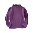 thumbnail image 2 of Fozruso Girls Long Sleeve Thermal Shirt With Lace Trim For Toddler And Kids Soft Fleece Lined Top For Winter Warmth Summer Tees,Sizes 1-2 Years Purple, 2 of 7