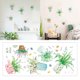 thumbnail image 1 of Pegatinas de pared de PVC con flores frescas y plantas verdes | Adhesivos murales removibles para dormitorio, sala de estar, porche | Decoración de pared para habitaciones infantiles, guarderías y, 1 of 9