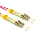 thumbnail image 2 of 4m LC/UPC-LC/UPC OM4 Multimode Duplex OFNR 2.0mm Erika Violet Fiber Optic Patch Cable, 2 of 3