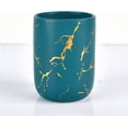 thumbnail image 4 of MOCA AUTOPARTS Marble Look Bathroom Canisters & Sets 3-Piece Green Ceramic, 4 of 9