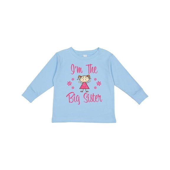 Inktastic The Big Sister Girls Long Sleeve Toddler T-Shirt