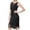 Black, variant on Joau Women's Tassels Sparkly Sequin Flapper Dresses Mesh Sleeveless Mini Dress Evening Party Cocktail Dress Clubwear Latin Dance Ballroom Costumes
