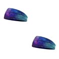 thumbnail image 3 of Qarigey Diadema de ganchillo, banda para la cabeza deportiva Unisex, tinte de corbata, estampado ancho, accesorios para el peinado del cabello tipo 3 2piezas Qarigey CBP275066, 3 of 6