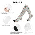 thumbnail image 5 of Lsque Christmas Hohoho 1 Pattern Sport Compression Socks for Men & Women 15-20 mmHg Knee High Nurse Pregnant Running Medical and Travel Athletic, 5 of 6