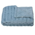 thumbnail image 2 of Home Soft Things Boon Super Mink Faux Fur Throw with Sherpa Backing, 60" x 80", 2 of 4