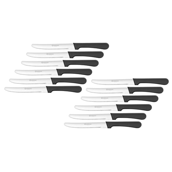 Juego de 12 cuchillos para carne Cuisinox de acero inoxidable de 22 cm