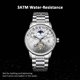 thumbnail image 2 of Reloj mecánico de cuerda con fase lunar y tourbillon para hombre FORSINING 339, 2 of 8