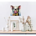 thumbnail image 3 of JEUXUS Hand Painted Cute Pig with Glasses Canvas Oil Paintings for Living Room Modern Art for Wall Decor Home Animals Canvas Wall Art for Bathroom, 3 of 4