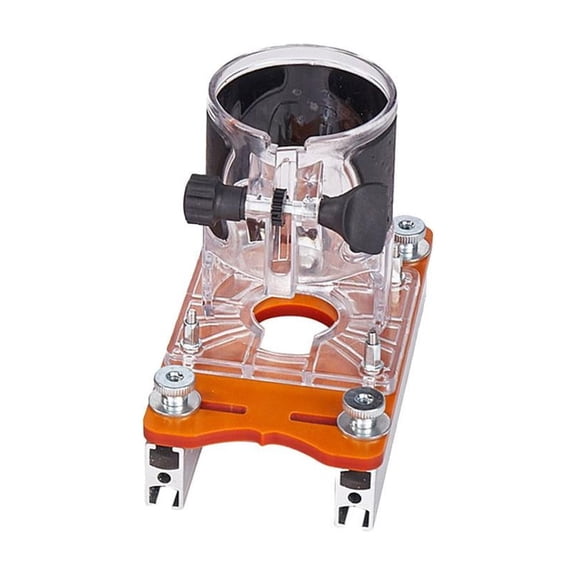 2-in-1 Woodworking Trimmer Slotting Auxiliary Positioning Bracket, Wood Trimmer Router Base Aluminum Alloy Base, Height Precision Tool for Projects for DIY Carpentry