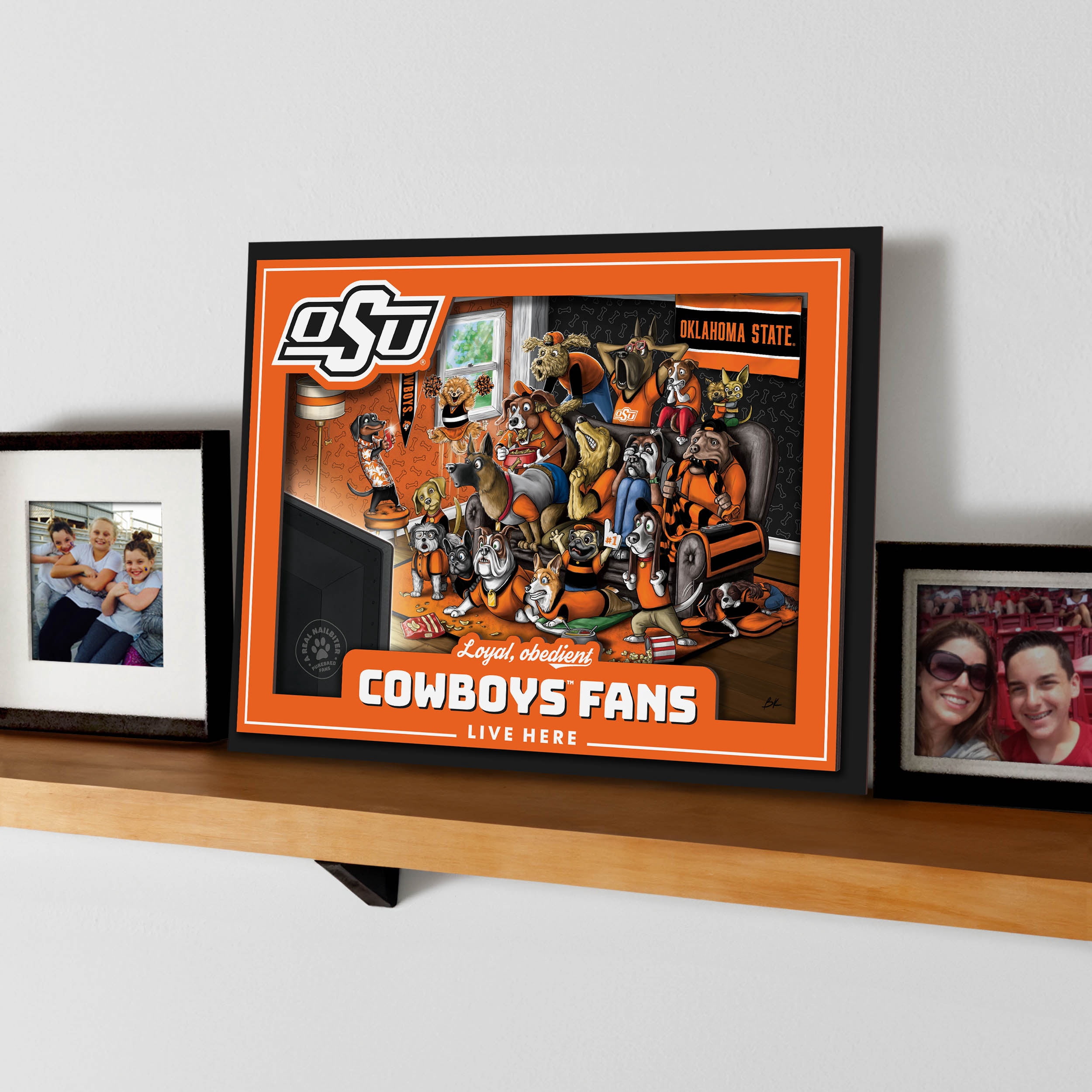 YouTheFan NCAA Oklahoma State Cowboys Purebred Fans Wall Art