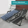 thumbnail image 5 of Lilypelle 75" Outdoor Lounge Chair,Adjustable 6-Position Adults Reclining Folding Chaise, Portable Folding Camping Cot Bed Sleeping Cots, 5 of 12