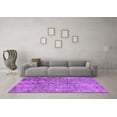 thumbnail image 3 of Ahgly Company Indoor Square Oriental Purple Industrial Area Rugs, 7' Square, 3 of 4
