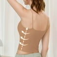 thumbnail image 4 of AherBiu Womens Tank Tops with Built in Bra Cropped Camisole Shirt Spaghetti Strap Stretch Comfy Undershirts, 4 of 7