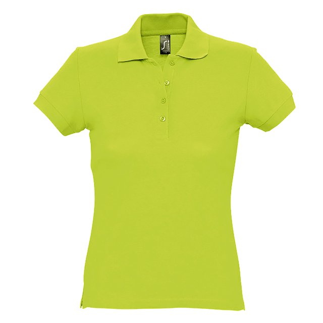SOLS - Polo de piqué modelo Passion de manga corta para mujer (Verde manzana)
