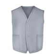 thumbnail image 3 of TOPTIE 5 Pack Button Up Waistcoat Two Pocket Unisex Vest Volunteer Work Vest-Gray-S, 3 of 5