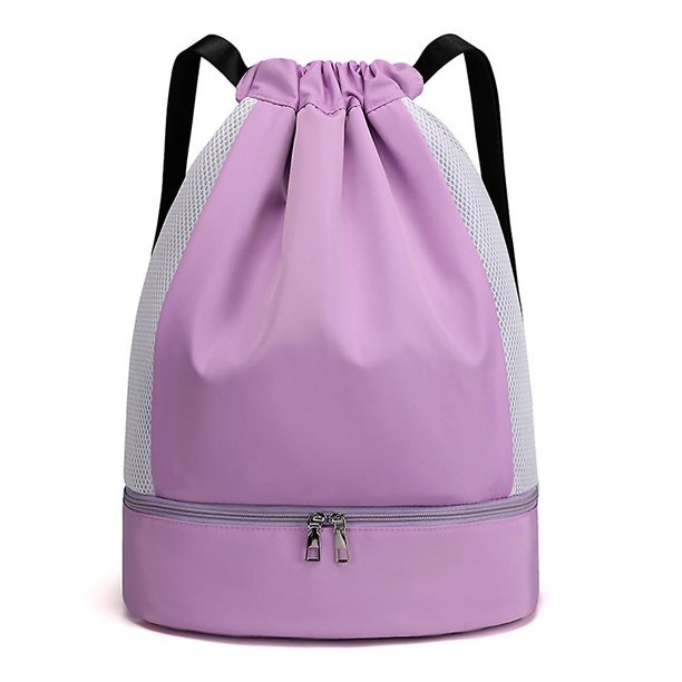 Mochila con cordón Bolsa de gimnasio Sackpack String Sack Pack Bolsas Negro