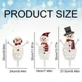thumbnail image 3 of MOQIN Lighted Snowman Christmas Decorations Outdoor Yard Snow Man Family with LED Lights, Snowman Yard Decorations, Christmas Yard Decorations for Outdoor Lighted Holiday Lawn Garden Porch, 3 of 9