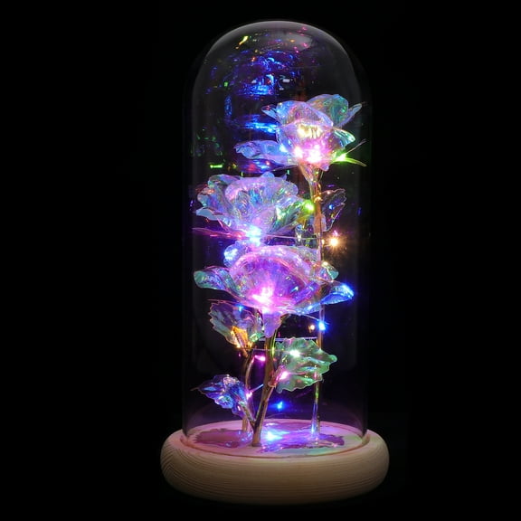 Masteelf  Dome Gold Table Lamp Rose Lantern Nice Decoration Home Desktop