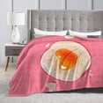 thumbnail image 6 of YFYANG Anti-Pilling Ultra-Soft Micro Fleece Cover Blanket for Bed Sofa, Pink Love Eggs Throw Blanket for All Seasons, 50"x40", 6 of 9