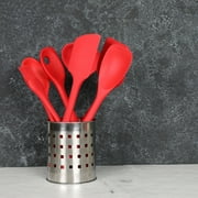 Chef Craft Premium 5-Piece Silicone Kitchen Utensil Set – Heat-Resistant, Non-Stick Safe, Red