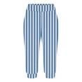thumbnail image 6 of Yxbdin Striped Capri Pants for Women Plus Size Tummy Control Yoga Pant High Waisted Workout Leggings for Athletic Exercise Sky Blue XL, 6 of 7