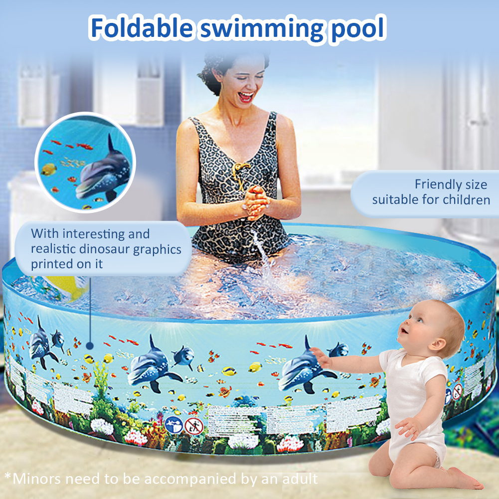 golytefs Inflatable Swimming Pool Large Capacity Foldable Swim Ball Pool Multifunction Baby Bathtub Pool for Outdoor Indoor Playing Water Accessories