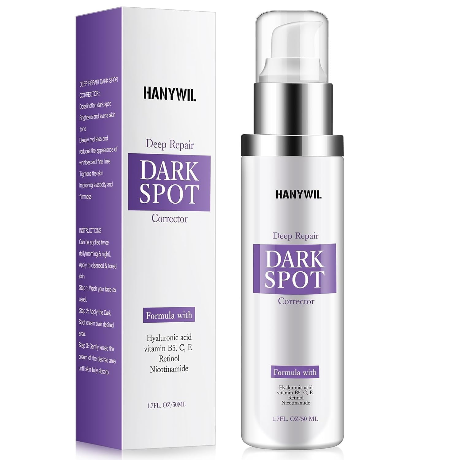 Dark Spot Corrector 1.7 FL OZ - Fade Spots on Face & Body - For All Skin Types - Men & Women