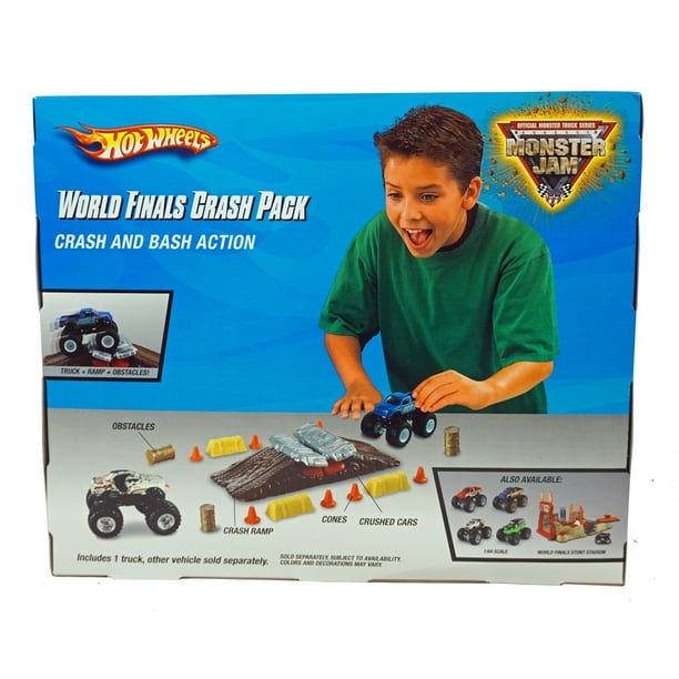 Hot Wheels Monster Jam World Finals Crash Pack - your own obstacle course - Includes one Truck - Walmart.com