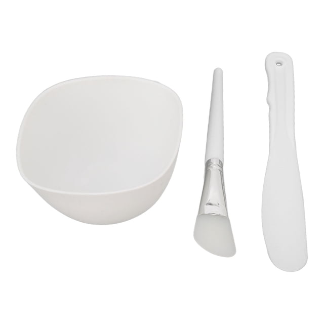 3pcs DIY Mask Tool Set Silicone Mask Bowl Mask Brush Spatula Set DIY Mask Mixing Tool Sets