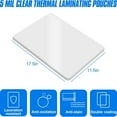 thumbnail image 4 of 200 Pack Laminating Pouches, Hold 11 x 17 Inch Sheet, 5 Mil Clear Thermal Laminating Paper 11.5 x 17.5 Inch, Round Corner, 4 of 5