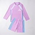 thumbnail image 4 of LYEAA Toddler Girl Swimsuit 3-14 Years Old Long Sleeve One-Piece Swimming Sets Bathing Suit Modest Vacation Swimwear, 4 of 4