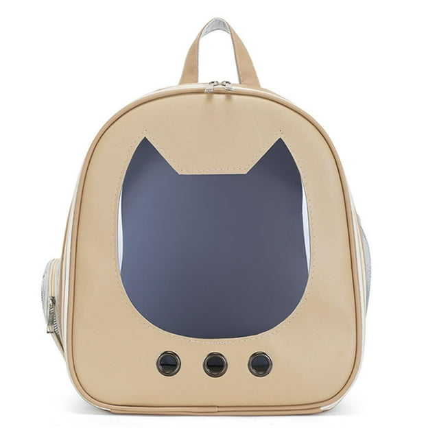 Pet Cat Carrying Backpack, Breathable Waterproof Cat Carrier Bag Portable Large Window For Walking