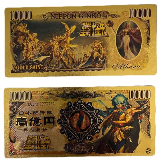 Billete Conmemorativo Anime Saint Seiya Picis Afrodita
