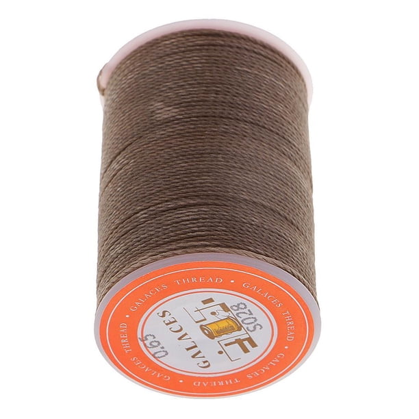 Hilo encerado 0,65 mm Cordón de poliéster para coser de artesanía café Zulema Cordón de poliéster encerado