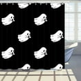 thumbnail image 2 of Halloween Fabric Shower Curtain, Cute Ghost Bathroom Shower Curtain Sets Bath Curtain with Hooks 69x70Inch, 2 of 2